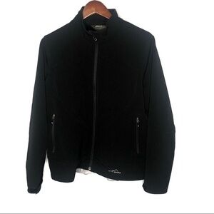 Eddie Bauer black long sleeve zip up jacket